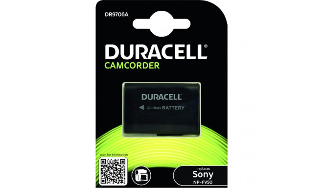Duracell liitium-ioon aku 700mAh Sony NP-FV50 jaoks