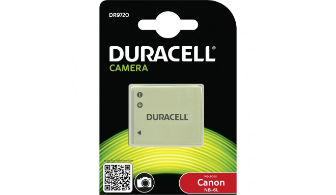 Duracell liitiumioonaku 1000mAh Canon NB-6L jaoks