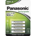 1x4 Panasonic NiMH AAA Mikroakud 900 mAh