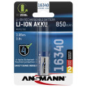 Ansmann 16340 Li-Ion aku 850mAh 3,6V standardversioon 1300-0017