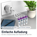 1x4 Ansmann liitiumaku Mignon AA 1800mAh + kaabel 1312-0036