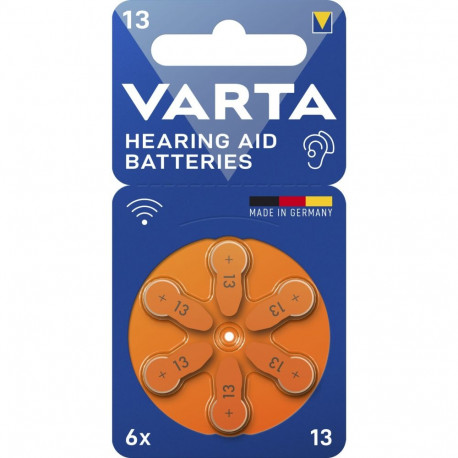 1x6 Varta kuuldeaparaadi patareid tüüp 13 24606101416