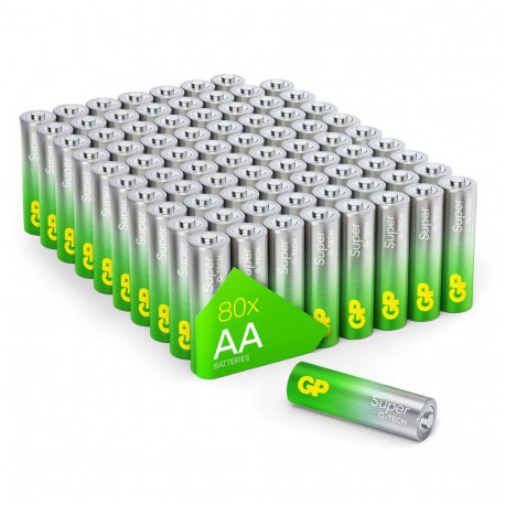 1x80 GP Super Alkaline AA Mignon patareid blister 03015AS80
