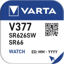 1 Varta Chron V 377 Nööppatarei