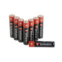 1x8 Verbatim Alkaline patarei Micro AAA LR03 49502