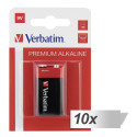 10x1 Verbatim Alkaline patarei 9V-plokk 6 LR 61 49924