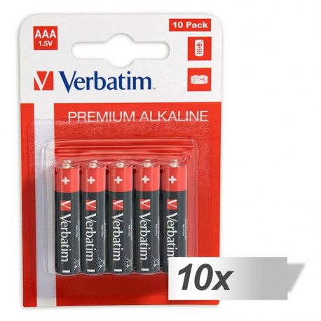 10x10 Verbatim leelispatarei micro AAA LR 03 49874