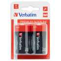 1x2 Verbatim Alkaline patarei Mono D LR20 49923
