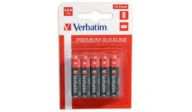 1x10 Verbatim leelispatarei Micro AAA LR 03 49874