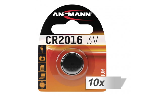 10x1 Ansmann CR 2016 patarei
