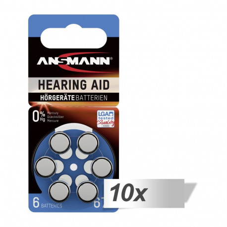 10x6 Ansmann tsink-õhk 675 (PR44)