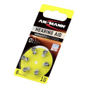 10x6 Ansmann Zinc-Air 10 (PR70) Kuulmisaparaadi Patareid