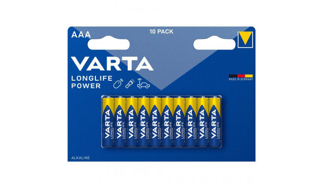 1x10 Varta Longlife Power Micro AAA LR03 patarei