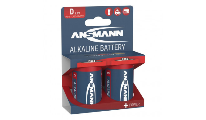 1x2 Ansmann Alkaline Mono D LR 20 red-line
