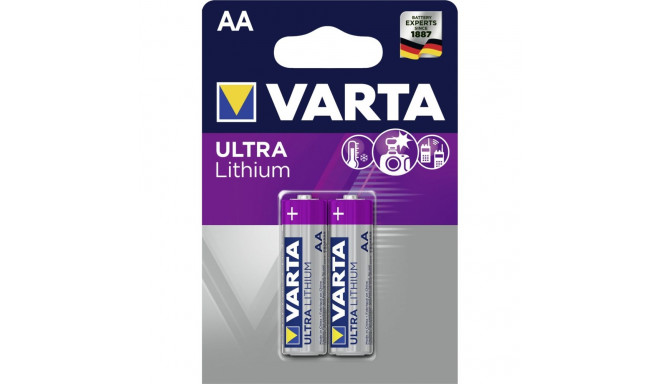 10x2 Varta Ultra Lithium Mignon AA LR 6