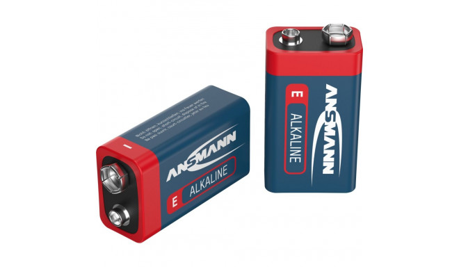 1x2 Ansmann Alkaline 9V-Block punane red-line