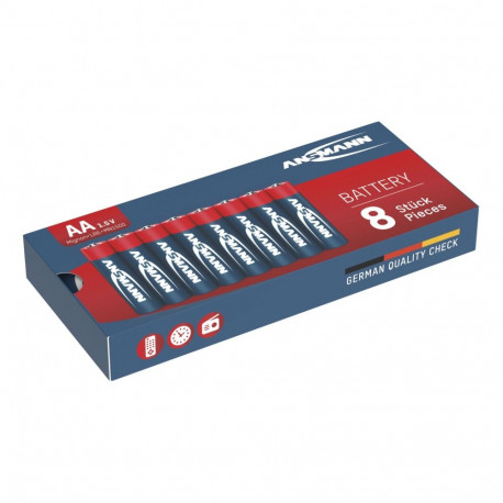 1x8 Ansmann Alkaline Mignon AA LR 6 red-line