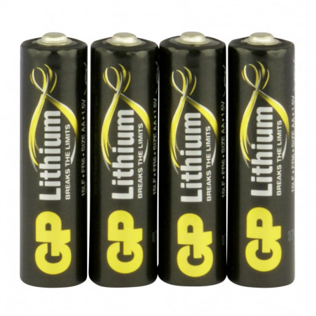 1x4 GP Lithium Mignon 1,5V AA 07015LF-C