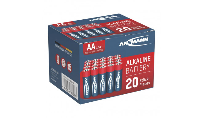 1x20 Ansmann Alkaline Mignon AA LR 6 red-line karp