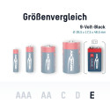1x2 Ansmann Alkaline 9V-plokk punane seeria