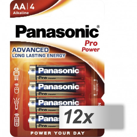 12x4 Panasonic Pro Power LR 6 Mignon AA PU inner box