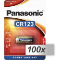 100x1 Panasonic Foto CR-123 A Liitium VPE Välimine Karp