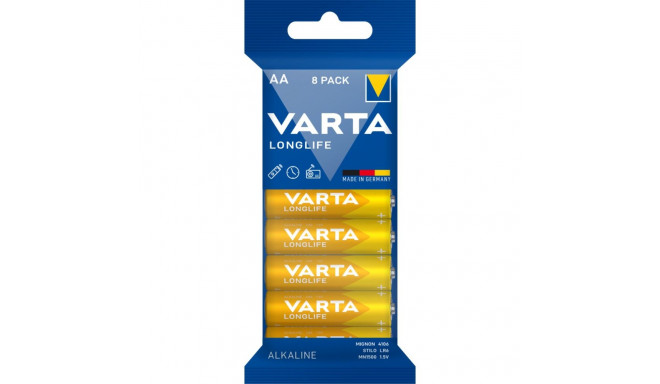 1x8 Varta Longlife AA LR 6 hulgipakk