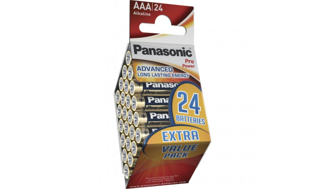 1x24 Panasonic Pro Power LR 03 Micro AAA patarei