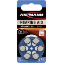 1x6 Ansmann Zinc-Air 675 (PR44) Kuuldeaparaadi Patareid