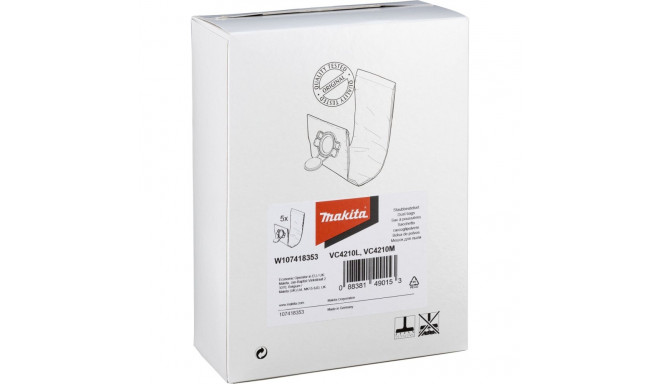 Makita W107418353 filtrikott M 5 tk