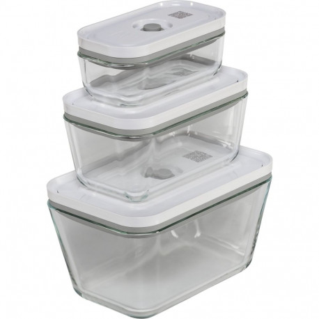 ZWILLING vaakumkarpide komplekt Fresh&Save 3 tk, klaas, hall