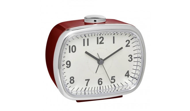 TFA 60.1032.05 Analogue Alarm Clock red