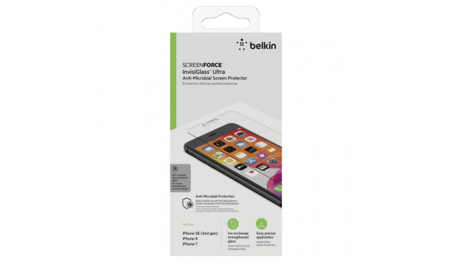 Belkin ScreenForce InvisiGl.Ult. iPhone6/6s/7/8/SE F8W883zz-AM
