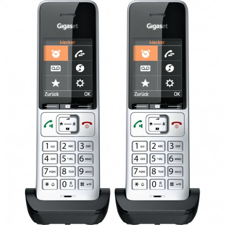 Gigaset COMFORT 500HX duo hõbe-must
