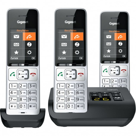 Gigaset COMFORT 500A trio hõbe-must