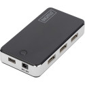 DIGITUS USB 2.0 7-Port Hub black incl. ext. Power Supply 5V , 1m