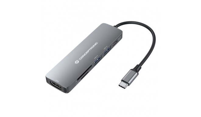 Conceptronic DONN11G 6-ühes USB-C adapter