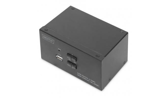 DIGITUS KVM-lüliti 2-port dual-display 4K, HDMI