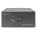DIGITUS KVM-lüliti 2-pordiline kahe ekraaniga 4K, HDMI
