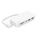 Belkin CONNECT USB-C 6-ühes mitme pordiga ja hoidikuga jaotur INC011btWH