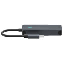 Rapoo USB-C Hub grey USB-C to  USB-C