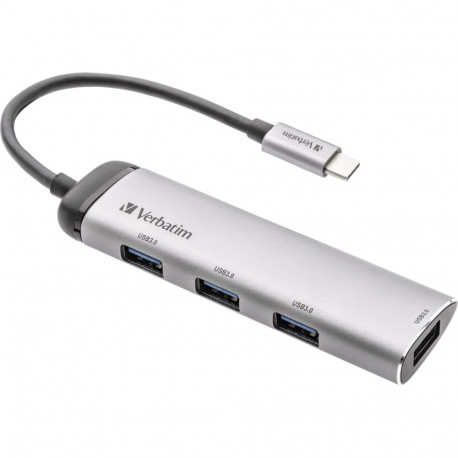 Verbatim USB-C multiport hub nelja pordiga USB 3.2 Gen 1