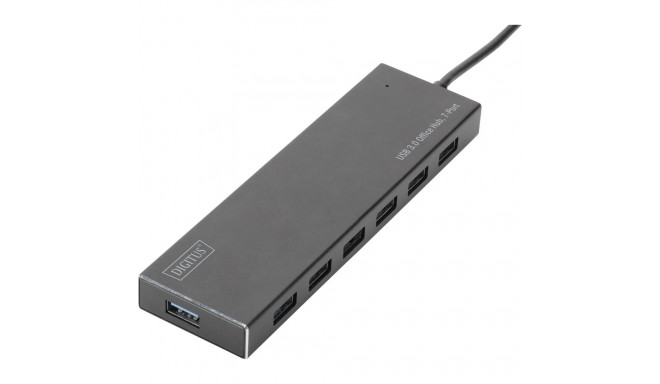 DIGITUS USB 3.0 jaotur 7-porti koos 5V/3,5A toiteadapteriga DA-70241-1