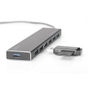 DIGITUS USB 3.0 jaotur 7-porti, sisaldab 5V/3,5A toiteadapterit DA-70241-1
