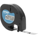 Dymo Letratag lint metallik hõbedane 12 mm x 4 m