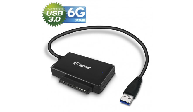 FANTEC USB 3.2 Gen 1A SATA 6G Adapter DOCK SSD HDD black