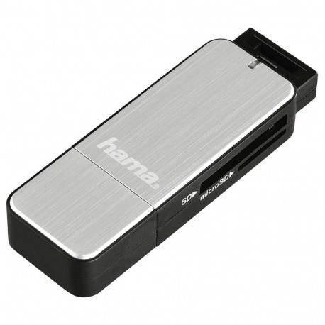 Hama USB 3.0 multi kaardilugeja SD/microSD alu must/hõbedane