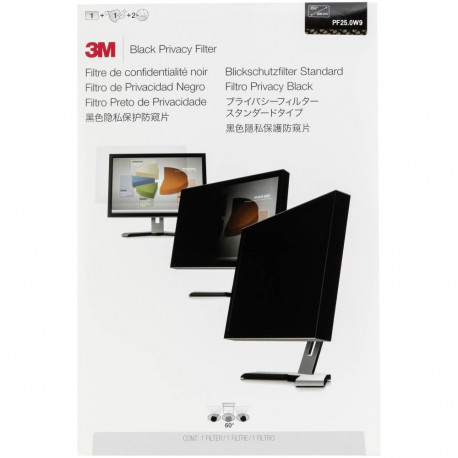 3M PF250W9 Privacy Filter Black for 63,5cm 25,0 16:9
