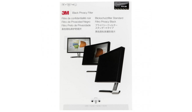 3M PF215W9B privaatsusfilter must 54,6 cm 21,5 16:9 jaoks