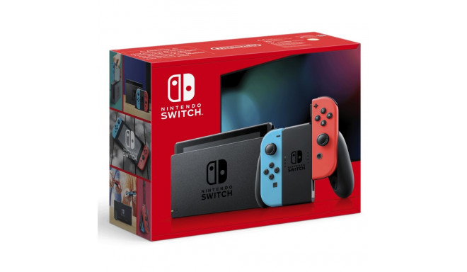 Nintendo Switch neoonpunane / neoonsinine (uus mudel 2022)